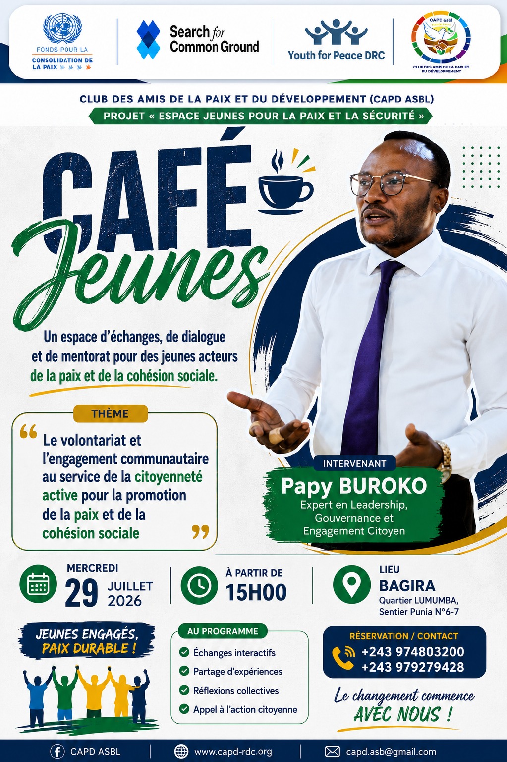 CAFÉ JEUNES : Un espace de dialogue pour une jeunesse engagée.